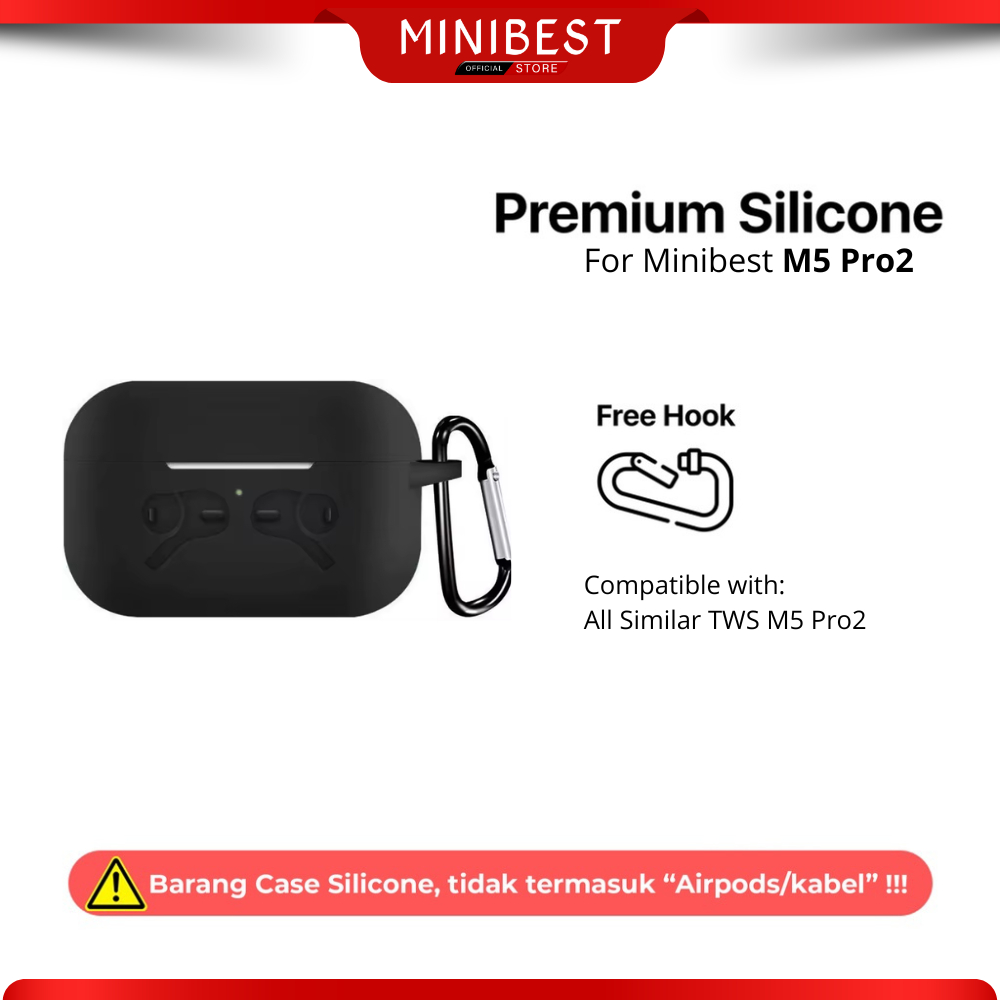 HANYA CASE MINIBEST Premium Softcase Silicone Case For MB Pods M5 Pro Pods Pro 2nd Premium Design