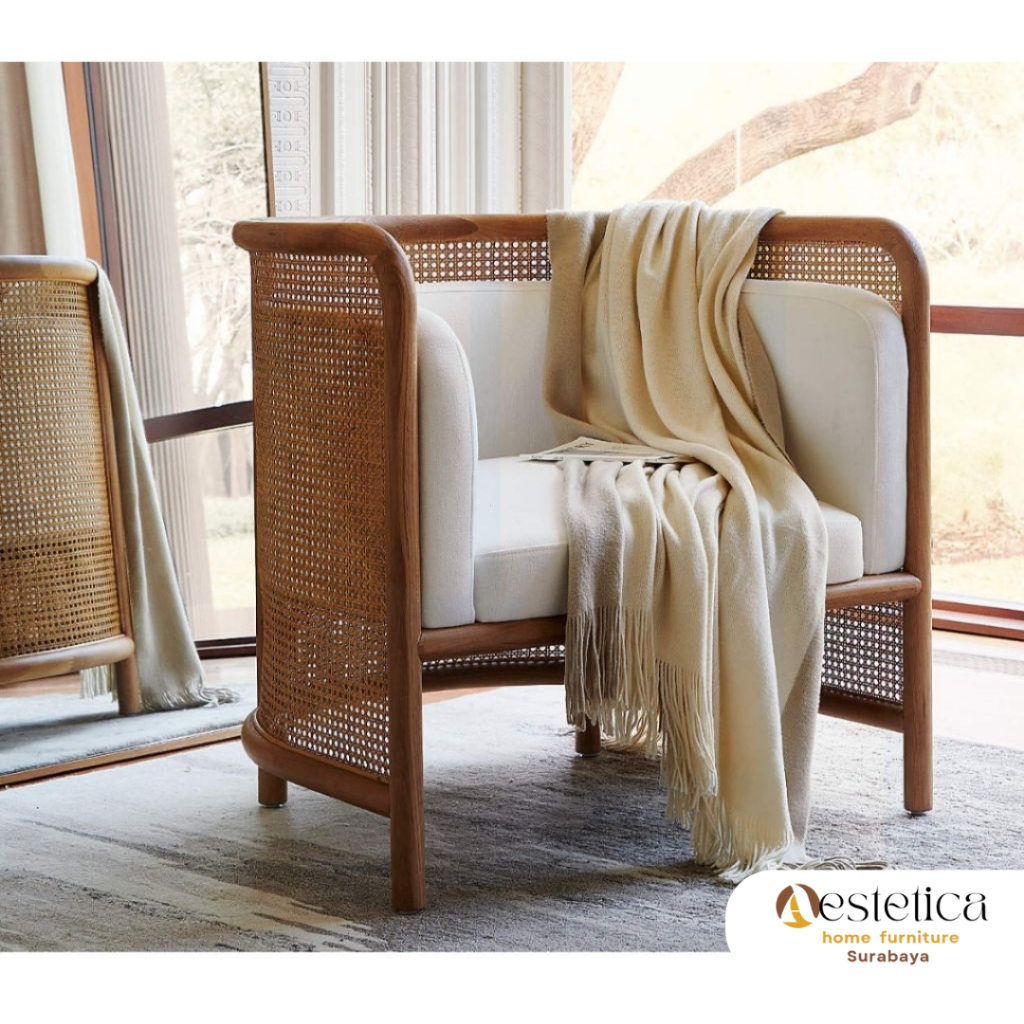 FORD LOUNGE CHAIR / SOFA ROTAN / KURSI LOUNGE By Aestetica Furniture Surabaya