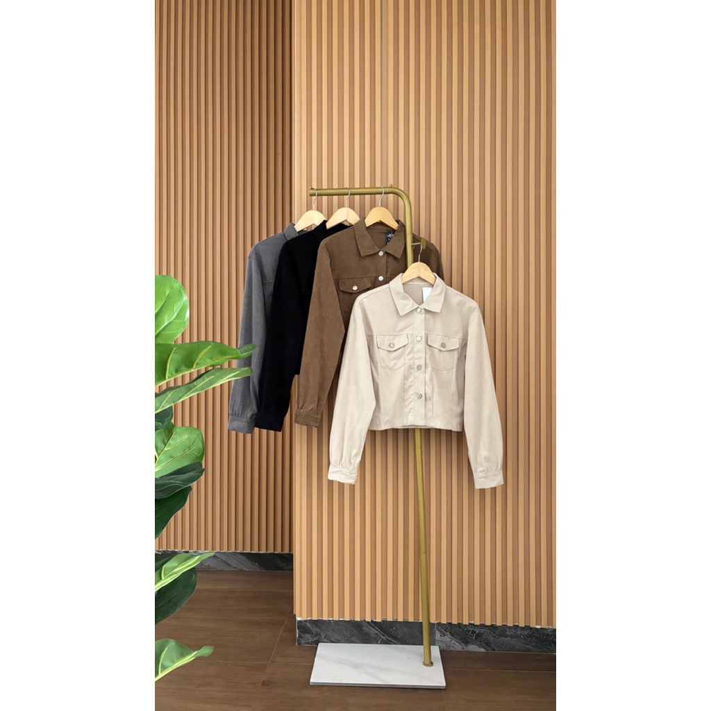 Atasan corduroy/atasan crop/premium/elegan/outfit kece/ootd kekinian