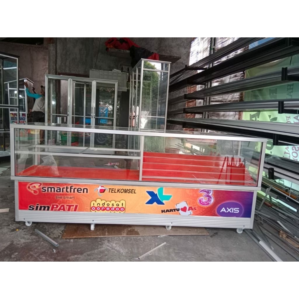 etalase konter/etalase vocher/etalase hp