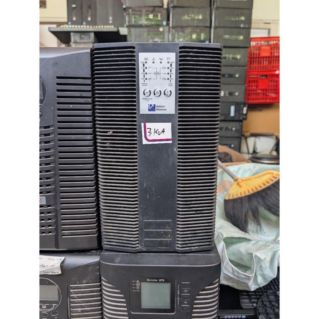 UPS ON-LINE VEKTOR ABLEREX 3KVA (RS3000E) 3000VA/2700W TRUE ONLINE DOUBLE CONVERSION, TANPA BATERAI 