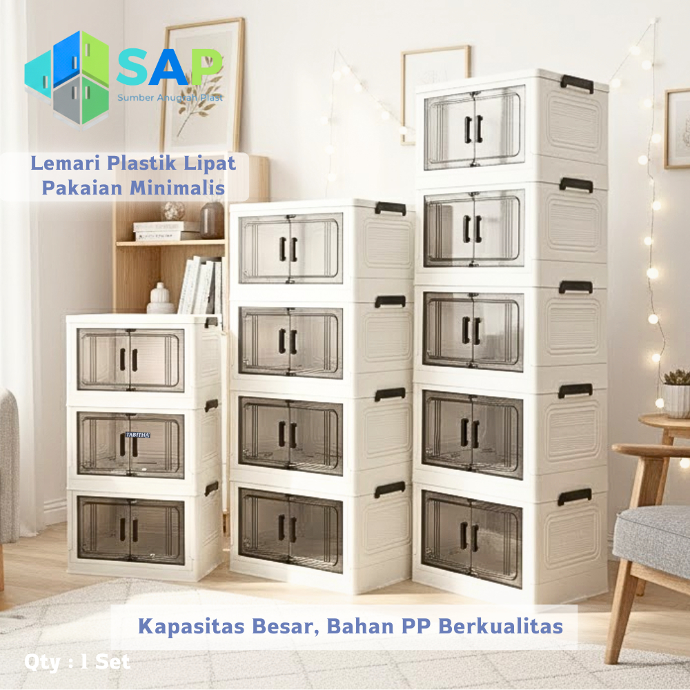 Lemari Plastik Lipat Lemari Plastik Premium Lemari Lipat Baby Care Lemari Pakaian Minimalis