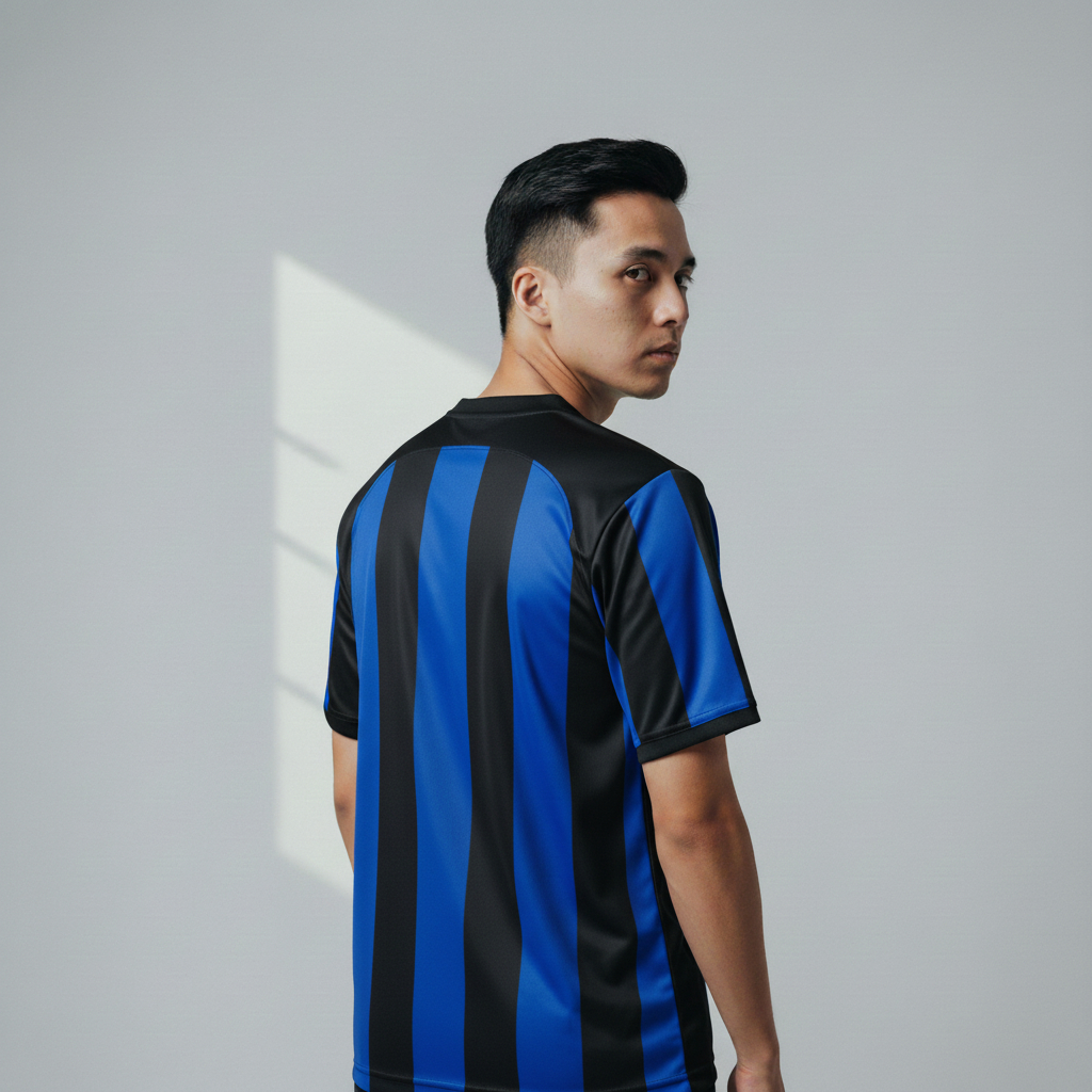 ATHLETIC SPORTWEAR - Jersey Vintage Bola Fantasy Inter Home 2001-02 Fullprinting Casual - Atasan