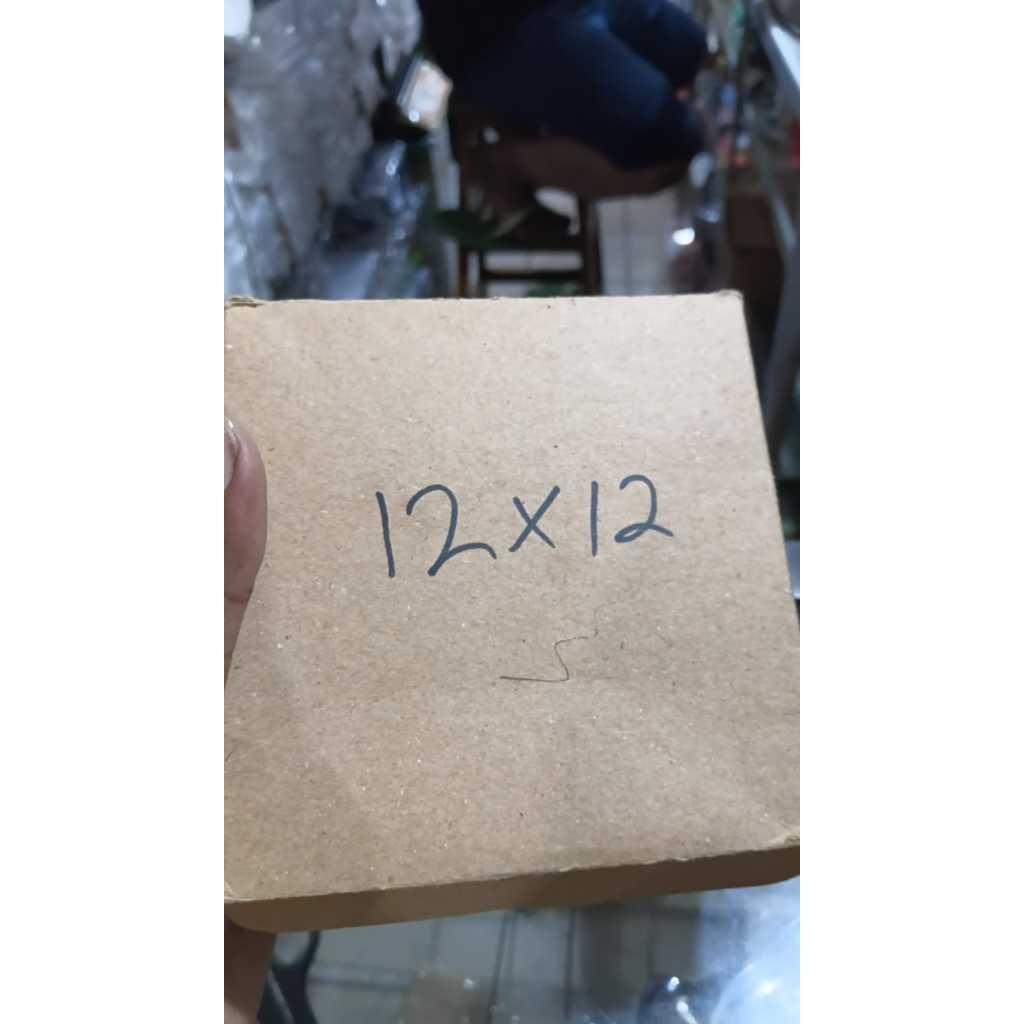 Kardus Kue 12x12 | Kotak Kue Brownies – Box Kue Cemilan Berkualitas – Packaging Kue Murah - Ready St