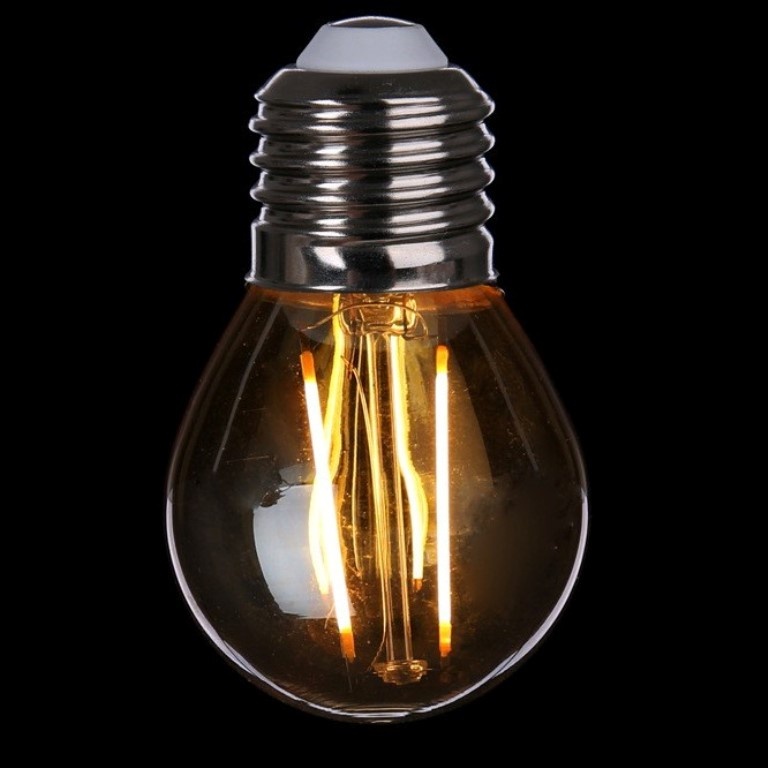 7L Lampu Filamen 2w Bulat Led Filamen Edison 2 Watt G45  E27 Warm White C23 Klasik Kafe Restoran Hot