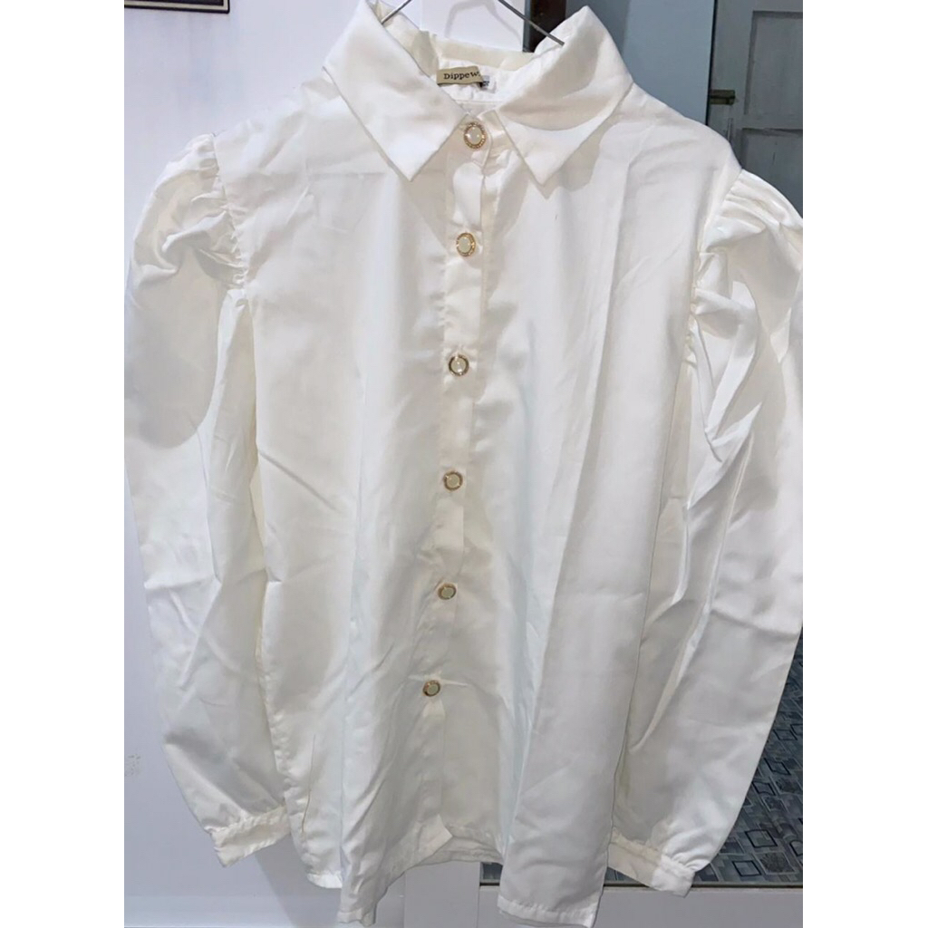 PL Kemeja Bella Puffy Shirt Katun Adem