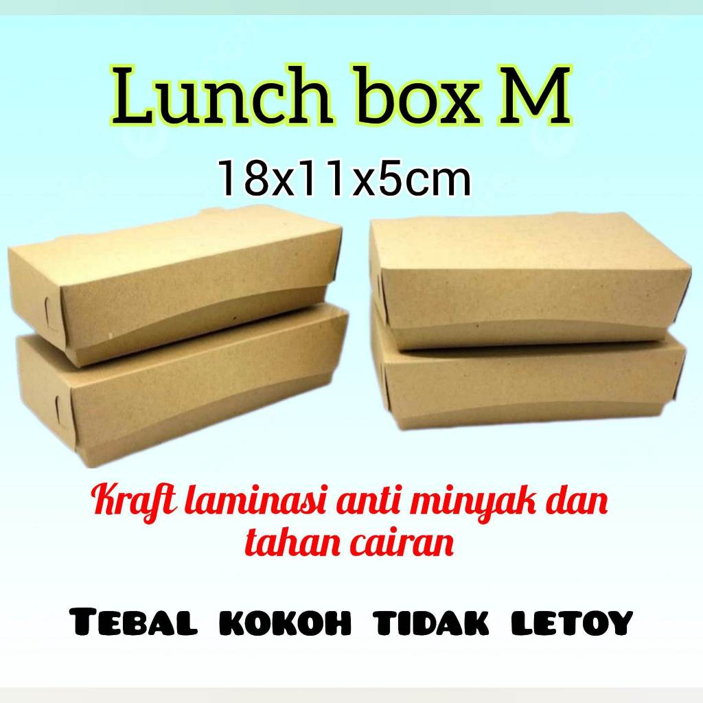 Kotak Ayam Geprek M – Kardus Makanan Food Grade – Box Nasi Geprek / Rice Box – Packaging Murah - Rea