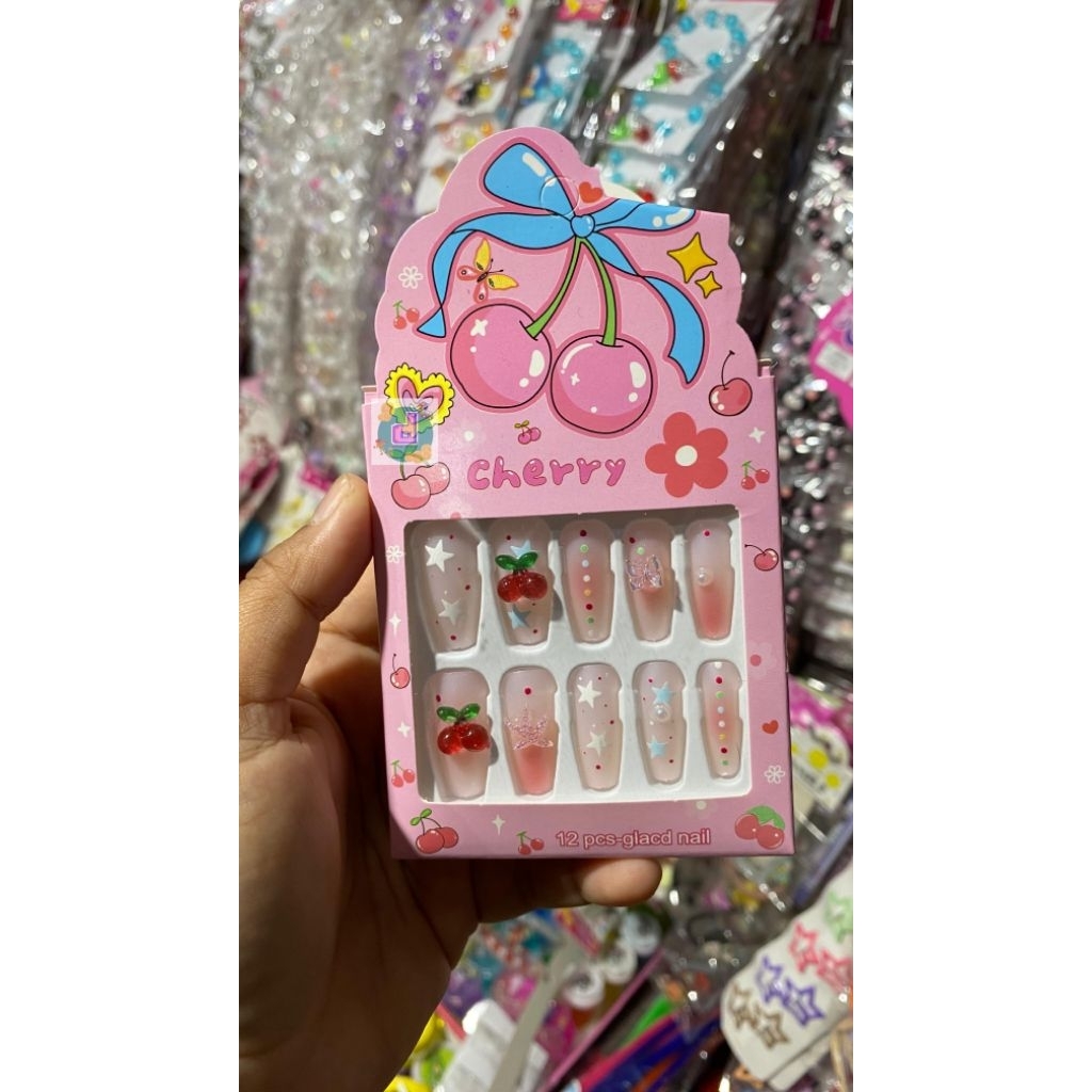 Kuku Palsu Anak / Kuku Palsu Cantik / Kuku Palsu Lucu/ Kuku Palsu Anak Karakter