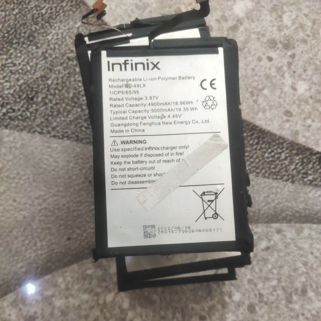 batarai infinik ORI cabutan hp