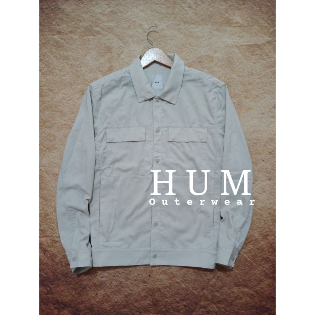 jaket HUM bahan katun linnen adem recomend