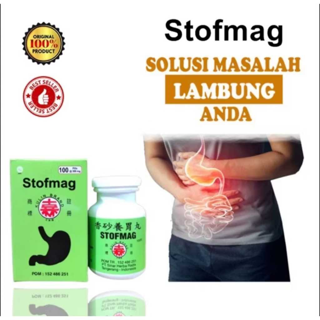 Stofmag 100 Pil Obat Herbal untuk Membantu Mengatasi Gangguan Pada Lambung
