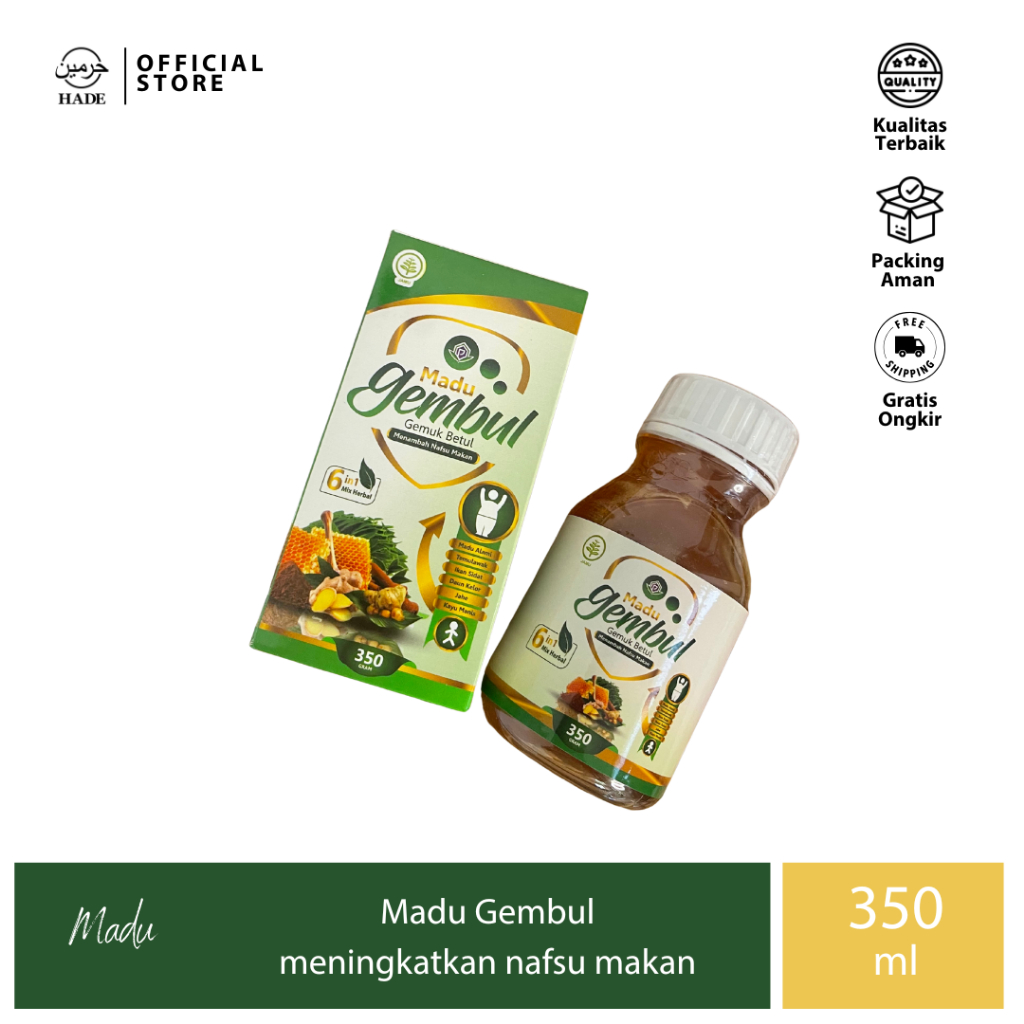 Haromain Dates - Madu Gembul - Madu, Temulawak, Ekstrak Sidat, Kelor, Jahe, Kayu Manis