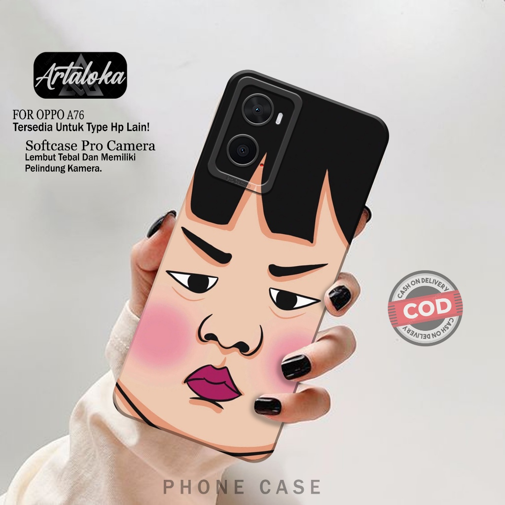 Case Hp Oppo A76 - Fashion Case Kartun - Softcase Oppo A76 - Casing Oppo A76 - Kesing Oppo A76 - Sil