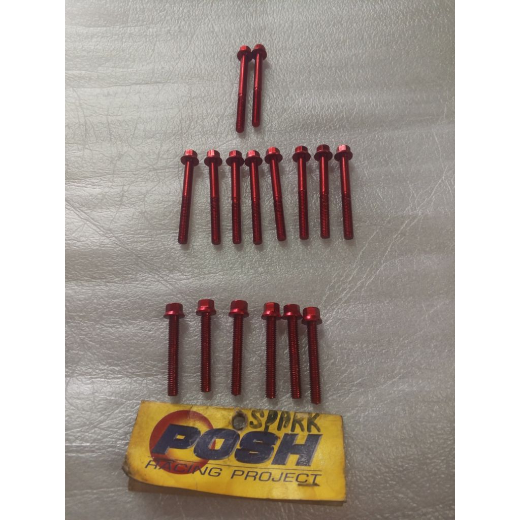 baut set mesin Jupiter z spark alumunium merk posh Thailand