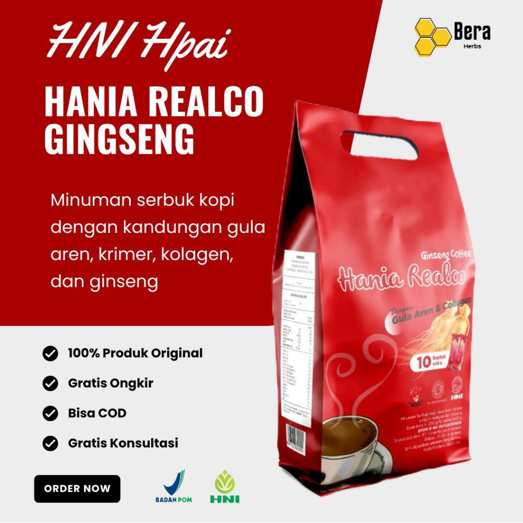 Hania Realco Ginseng Coffee HNI – Minuman Kopi Ginseng