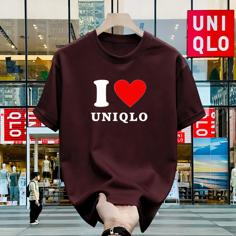 100% Original - Kaos Uniqlo 100% Cotton Pria Wanita Bahan Tebal Lembut Premium