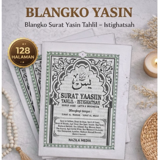 Blangko Yasin 128 halaman lengkap murah