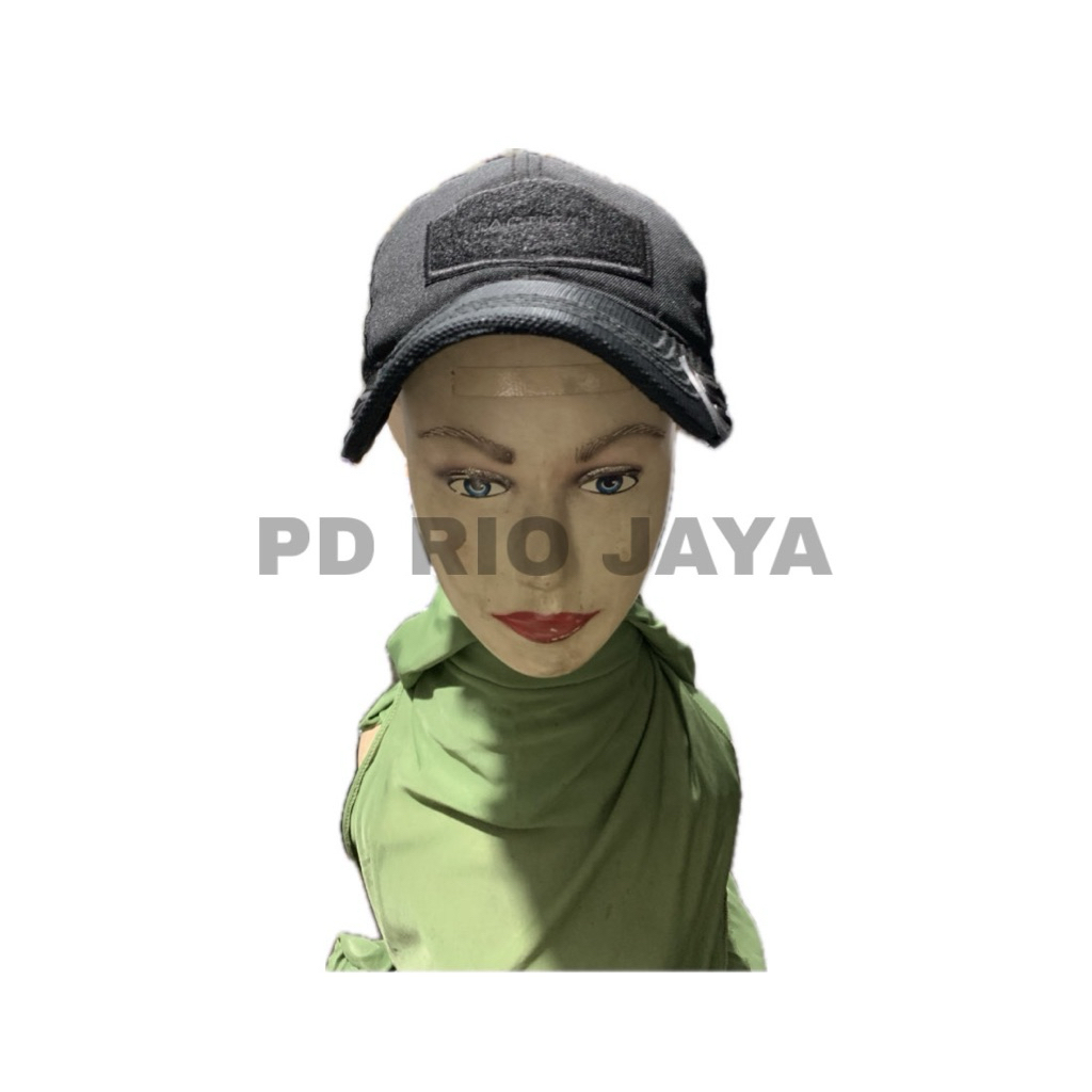 Topi Model Coak / Topi Anggota TNI / Topi Coak Model Tacktical / Topi Coak Hitam
