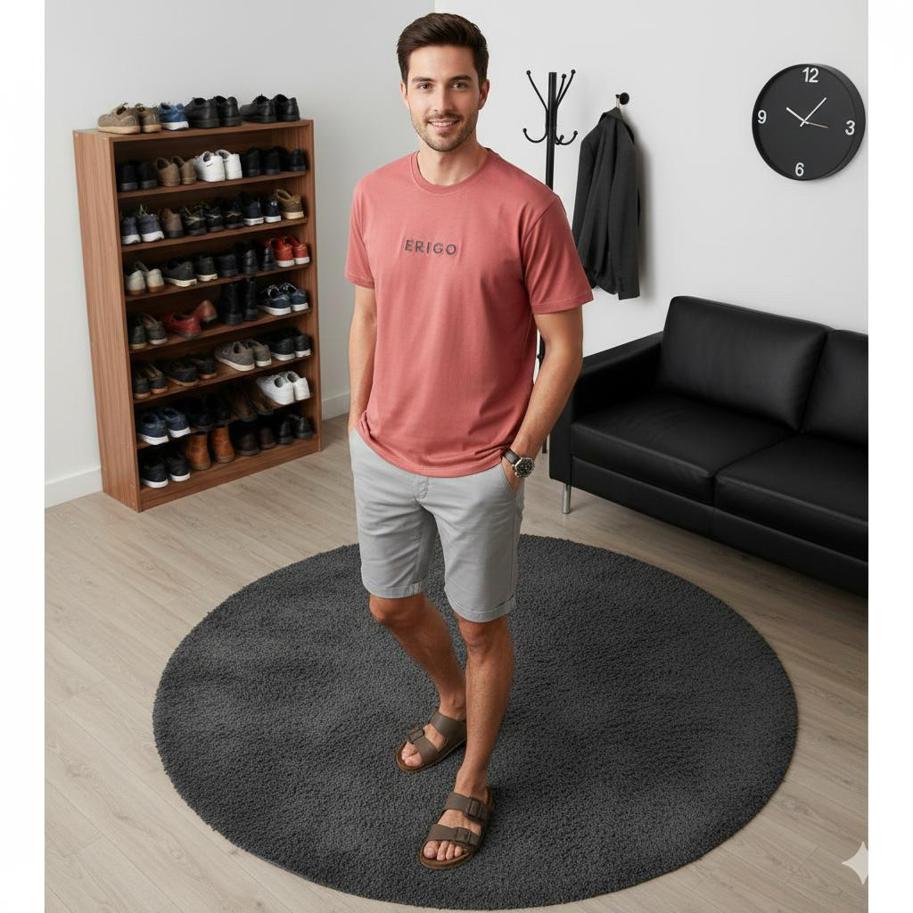 Kaos ERIGO Original Tshirt Pria Wanita Unisex Warna Merah Marun Premium Cotton