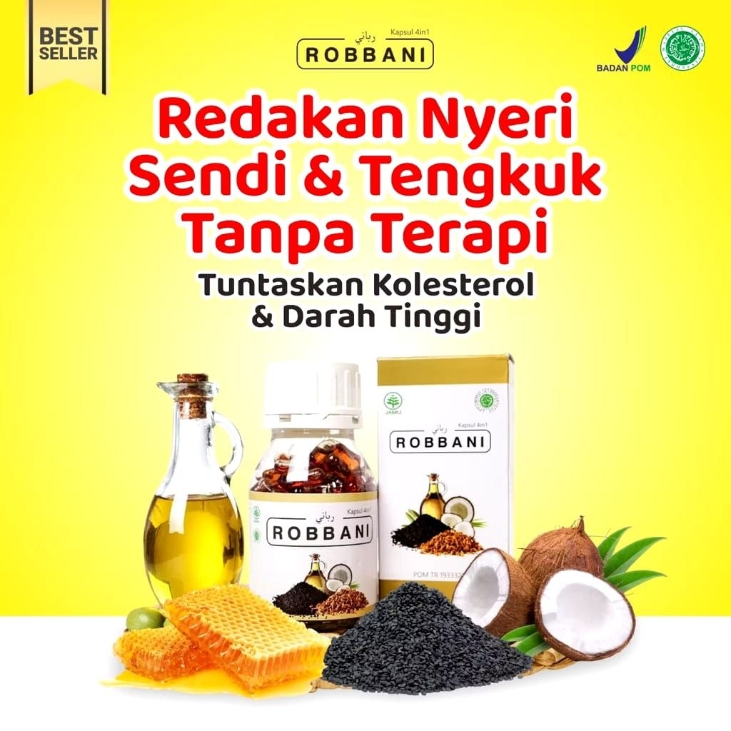 Robbani Obat Herbal Atasi Kolesterol Hipertensi Asam Urat Original
