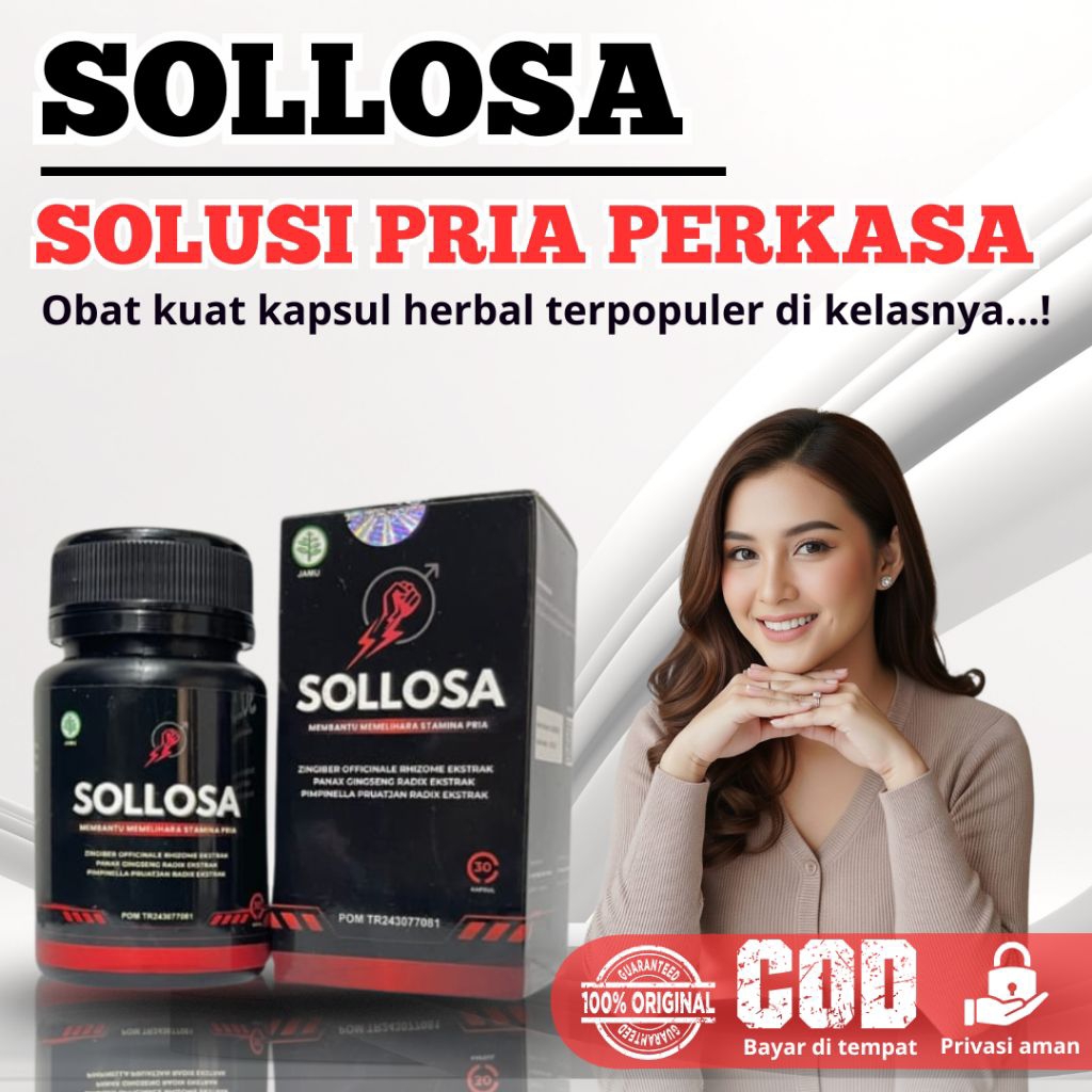 SOLLOSA 0bat kuat pria tahan lama original 100% bpom oat kuat obat panambah stamina meningkatkan hor