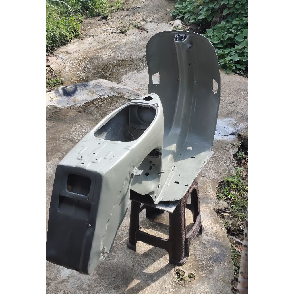 Body vespa Excel, Body vespa excel rangka vespa body tengah tahun muda