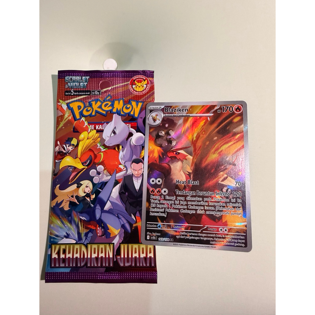 Kartu Pokemon Blaziken 143/138 AR