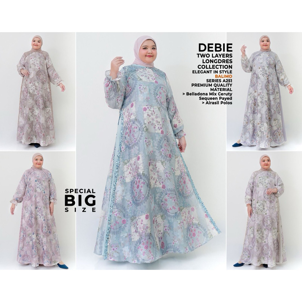 Gamis Jumbo Layer Dua DEBIE By Balimo