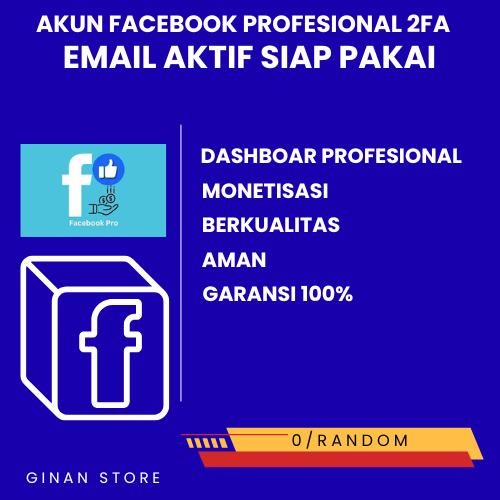 PAKET AKUN FB FITUR PROFESIONAL 0/RANDOM - 600 FOLLOWER AMAN BERGARANSI