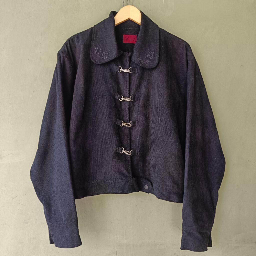 JAKET BOXY CLASP JAKET DOPA FIREMAN CLASP JAKET  CORDUROY  BOXY