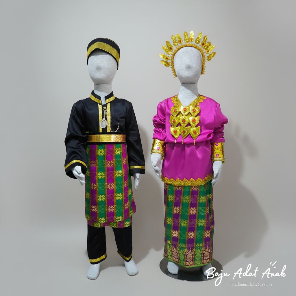 BAJU BODO ADAT BUGIS ANAK LAKI-LAKI | BAJU BODO ADAT BUGIS ANAK PEREMPUAN |  PAKAIAN ADAT BUGIS MAKA