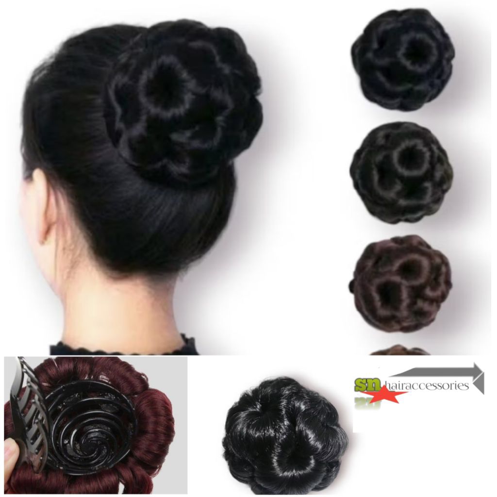 JEPIT CEPOL SANGGUL KEONG  JAMUR MODERN/SANGGUL MODERN RAMBUT PALSU