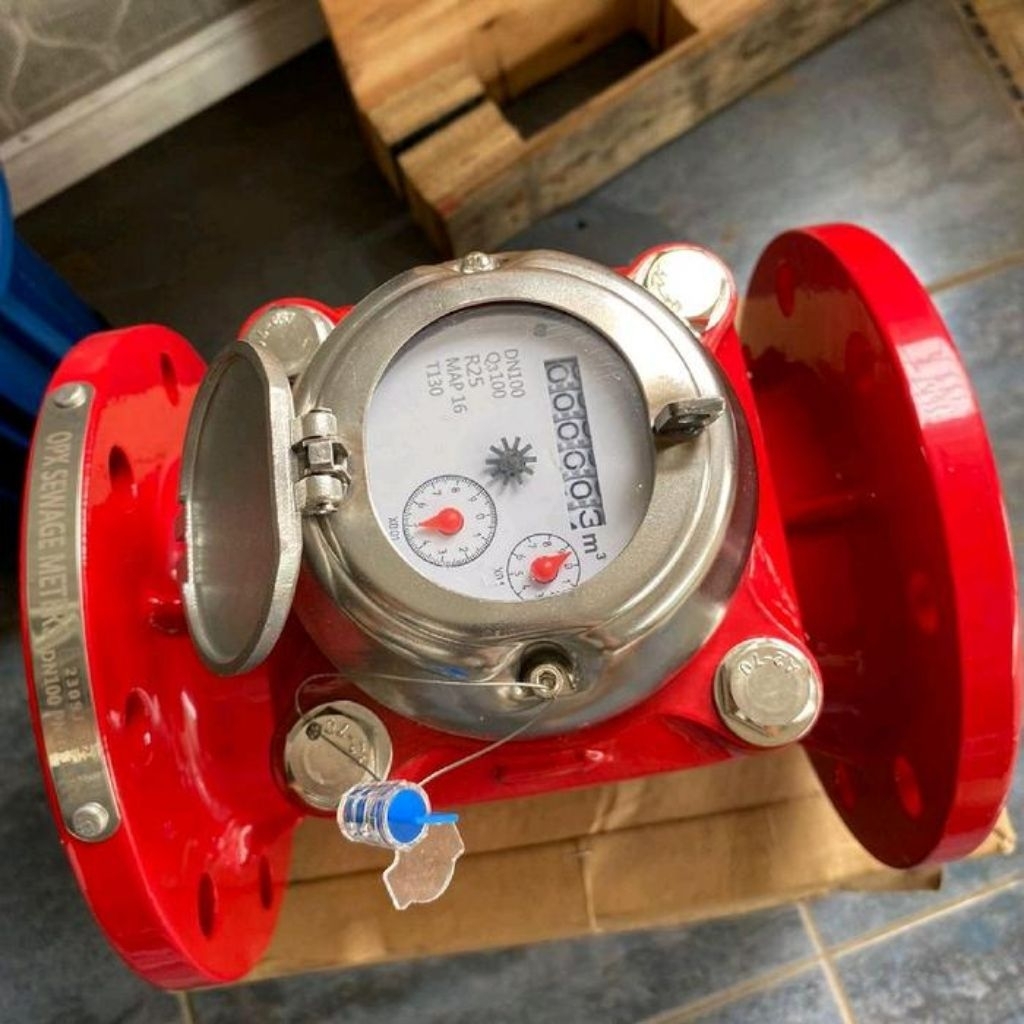 Flow Meter Air Limbah 4 inch Flowmeter air kotor 4" Water meter Limbah