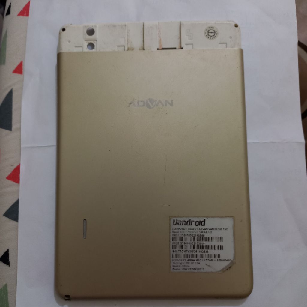 Backdoor Tablet Advan T5C [Original Minus]