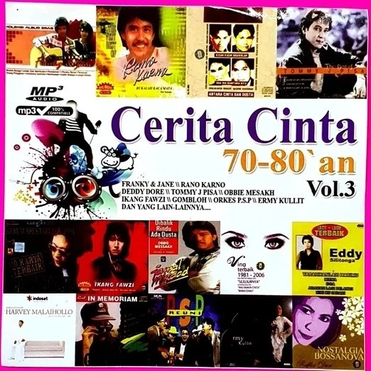 Kaset MP3 Cerita Cinta 70-80an vol 3 Tembang Kenangan Nostalgia