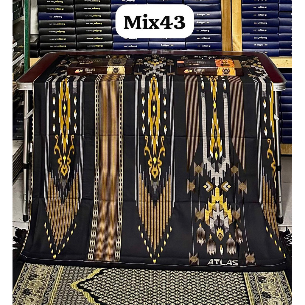 Atlas Sarung Atlas Idaman Kembang Grade Gold Mix Motif Terbaru Katun Rayon IDM Kualitas Premium