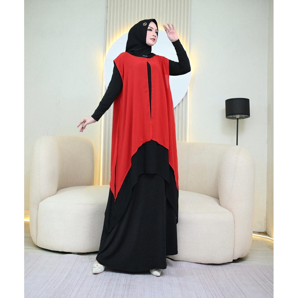 JILBAB INSTAN TUNIK TWOTONE | JILBAB INSTAN | HIJAB TUNIK | JILBAB VIRAL | Jilbab Unik | Jilbab keki