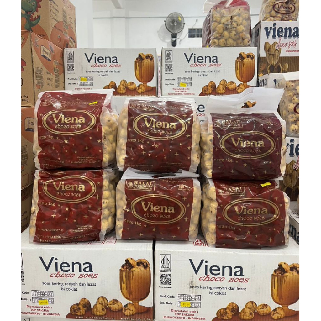 VIENA SOES/SOES KERING ISI COKLAT/1 KARDUS ISI 2KG/