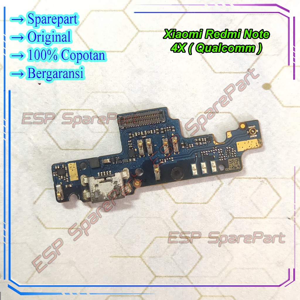 Board Charger Xiaomi Redmi Note 4 / 4X Qualcomm Papan Konektor Cas / Casan Copotan