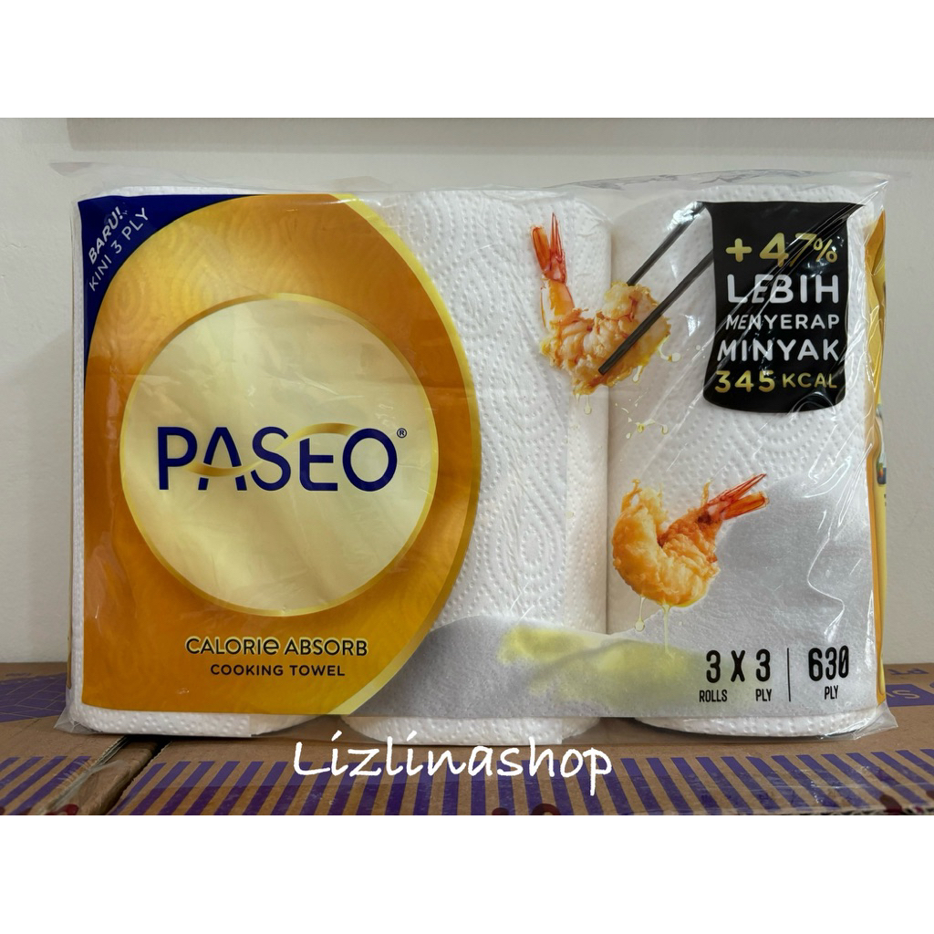 PASEO Kitchen Towel Tisue Dapur isi 3 roll