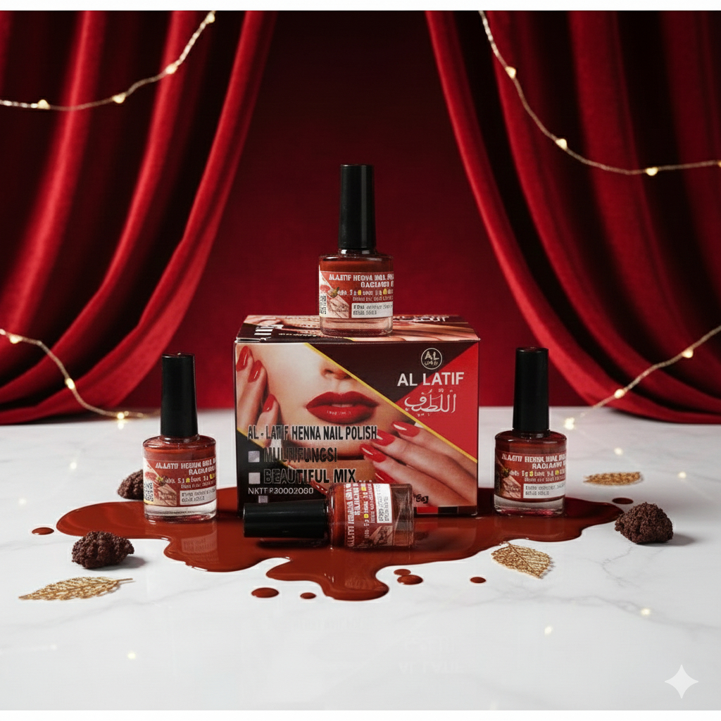 al latif nail polish henna