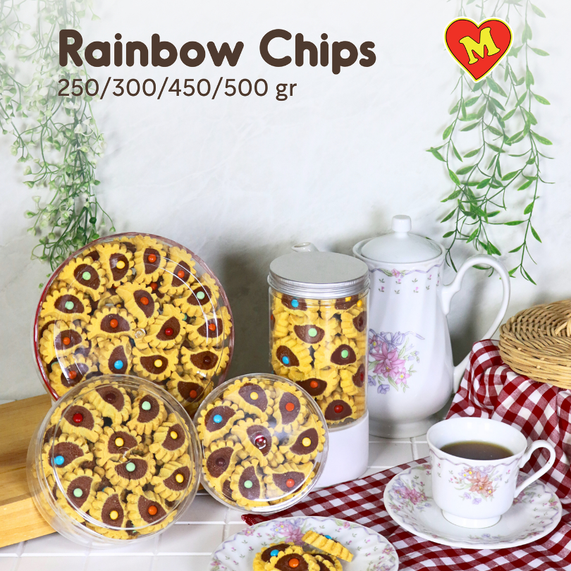 RAINBOW CHIPS Kue Kering MERRYGOLD Cookies Multi Prima Rasa