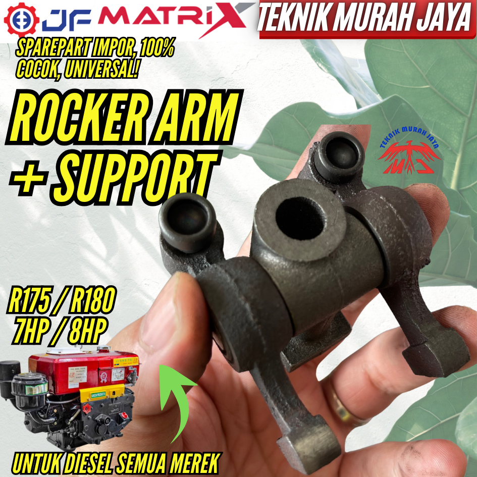 JF ORI Rocker ARM + SUPPORT LENGKAP R175 R180 7 hp 8 hp 7 pk 8 pk Komplit Pelatukan Piano TEMPLAR Pl