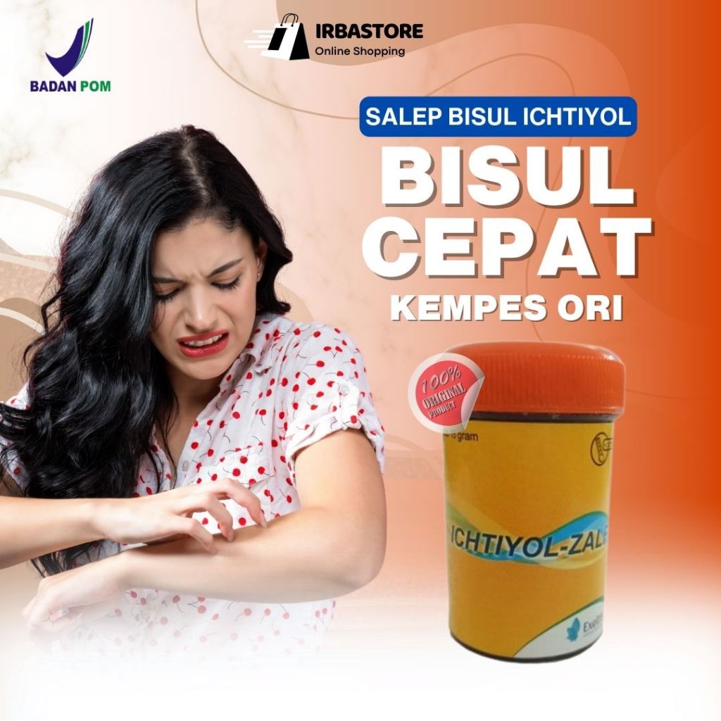 Salep Bisul Hitam Paling Ampuh Ichtyol Obat Bisulan Bernanah Eksim Psoriasis Jamur Kulit