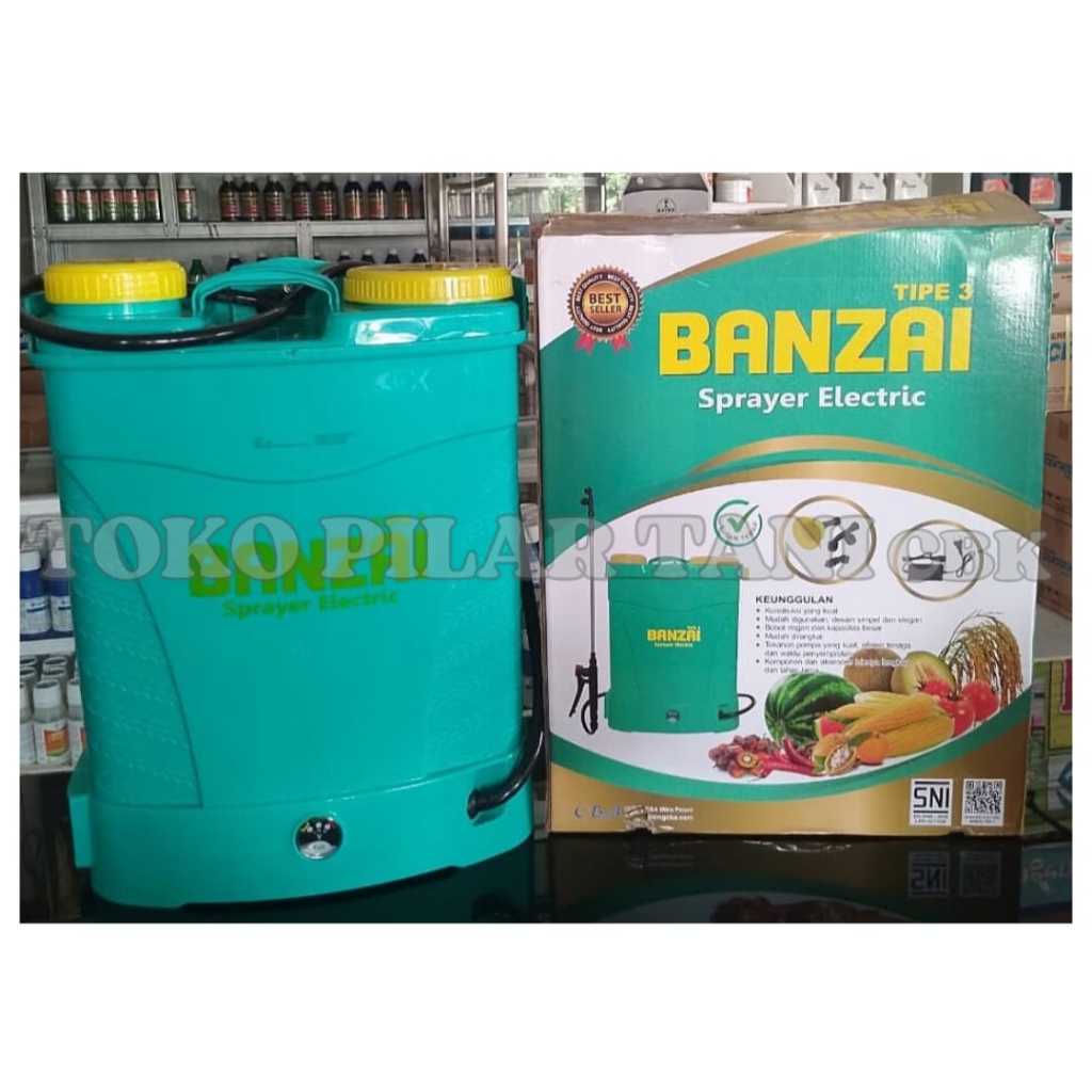 SPRAYER ELEKTRIK BANZAI 16 LITER | TANGKI ALAT SEMPROT HAMA OTOMATIS