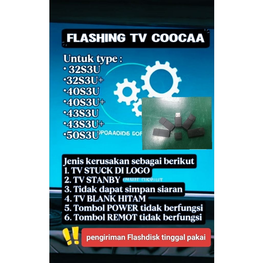 Firmware Tv Coocaa 32S3U, 32S3U plus, 40S3U, 40S3U plus, 43S3U, 43S3U plus, 50S3U.