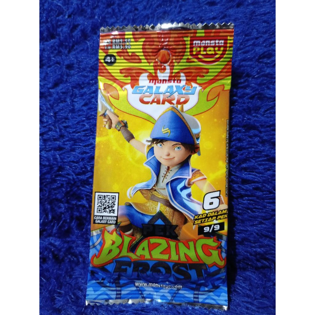 kartu Boboiboy pek Blazing Frost 9/9 Sopan