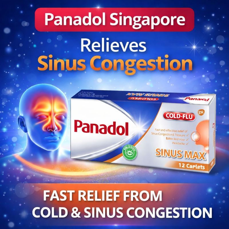 Panadol SinusMAX SINGAPORE , 12 CAPLETS