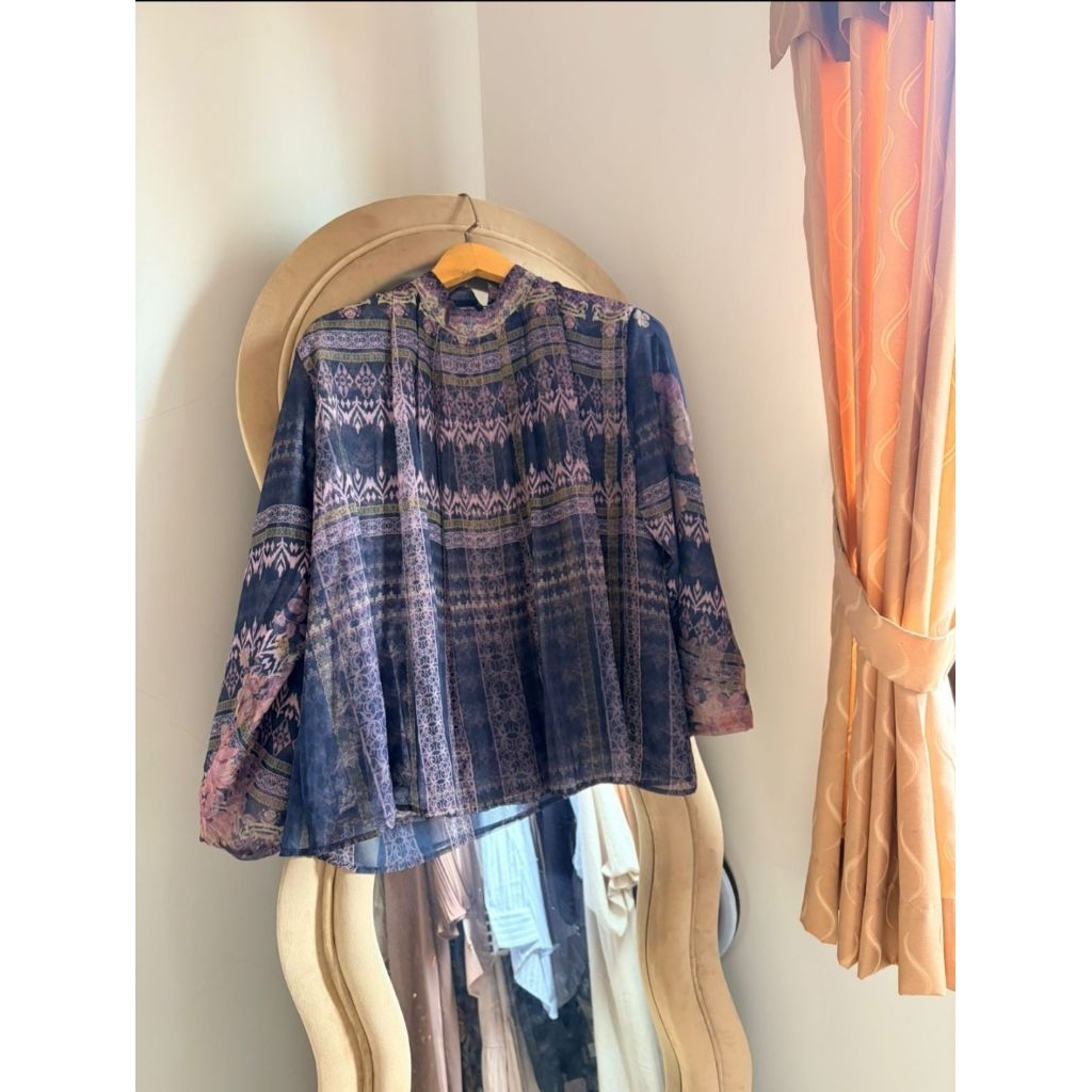 Preloved NADA PUSPITA BLOUSE | Kemeja Dress Lengan Panjang Wanita Muslimah