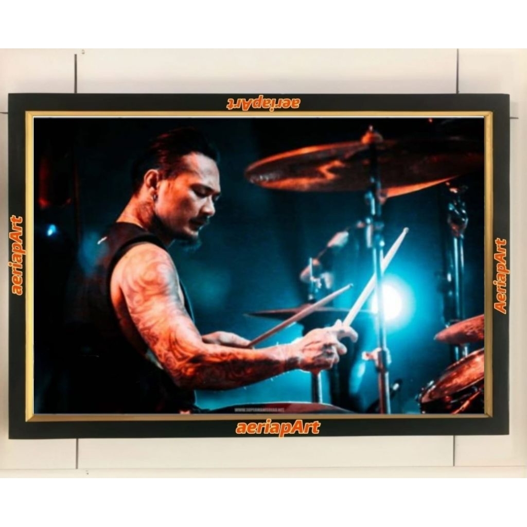 hiasan dinding poster jerix / JRX Superman is dead plus figura ukuran 53*37